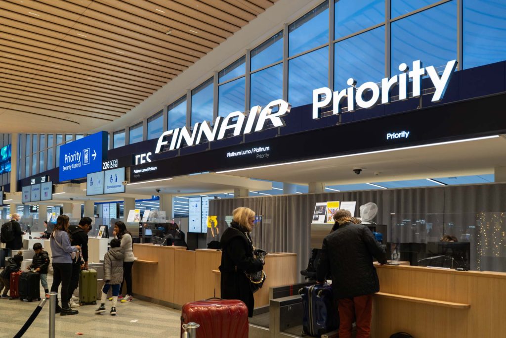 Finnair Priority Check-in Helsinki